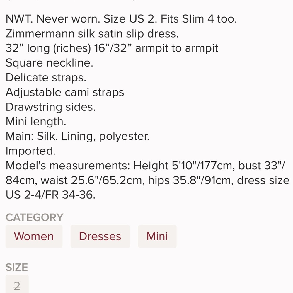 Zimmerman NWT Metallic Ruched Slip Dress - Picture 3 of 8